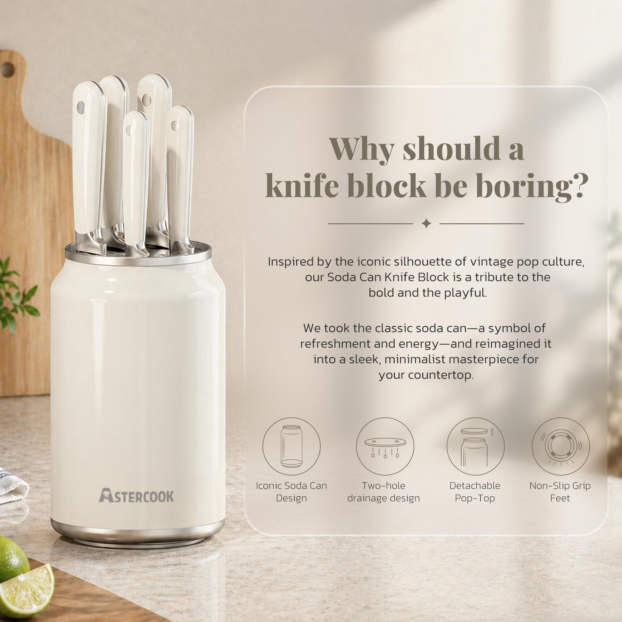Astercook comparaison taille avec une main, échelle facile à évaluer