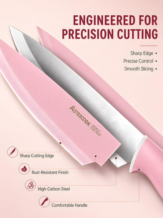 Astercook gros plan lame montrant finition et précision de coupe