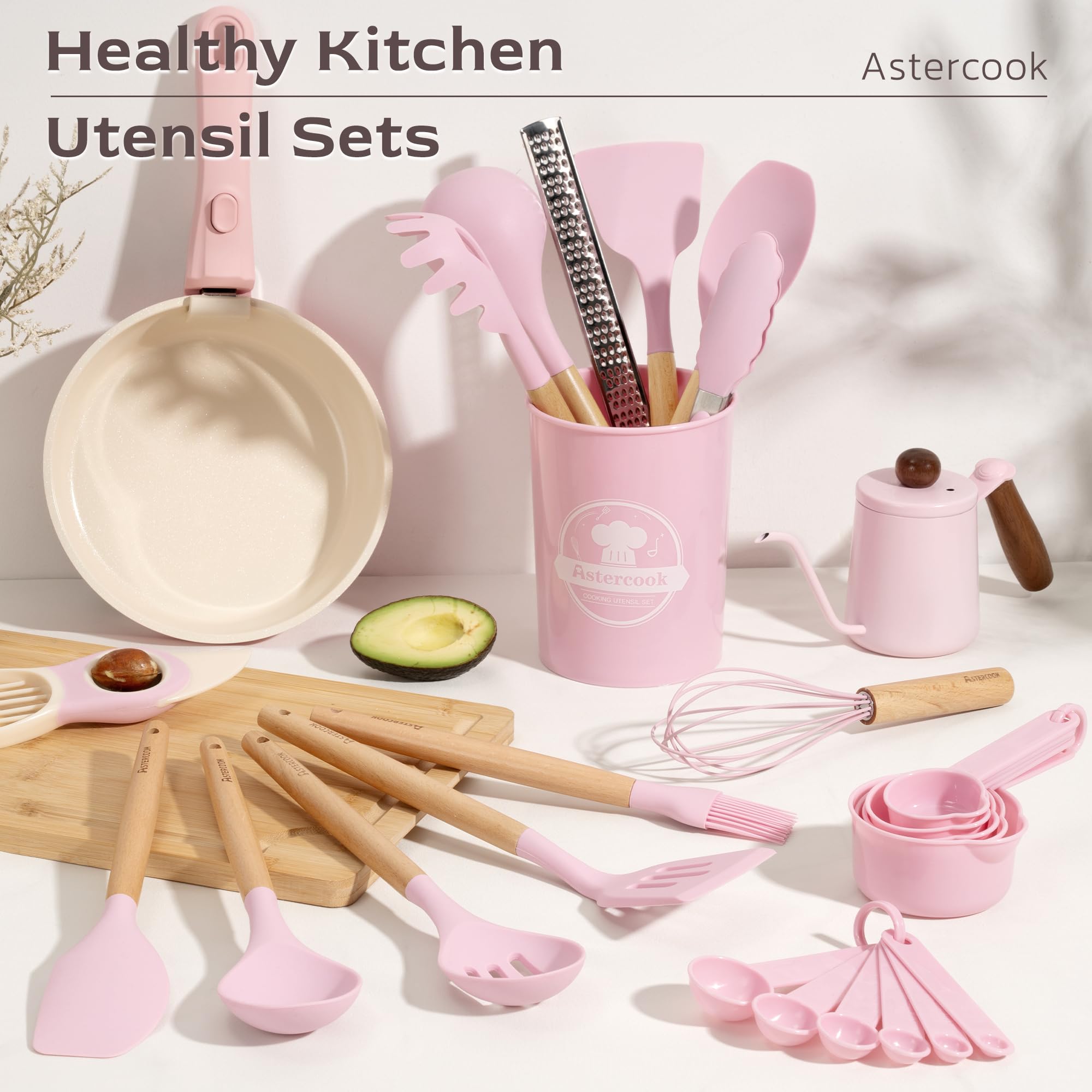 Astercook poignée en bois lisse offrant une prise sûre et élégante
