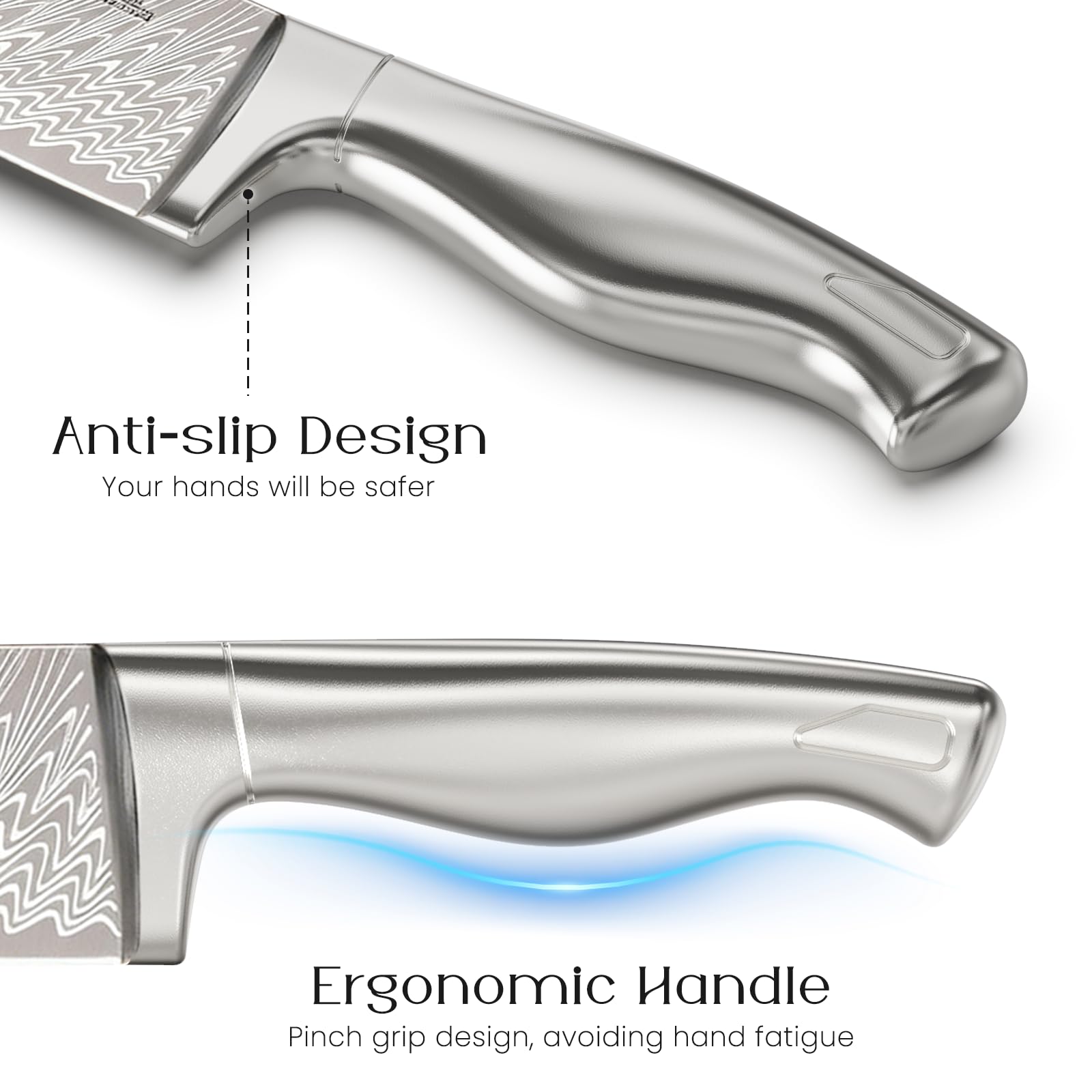 Astercook échelle taille comparaison montrant proportions des couteaux pour choisir utile