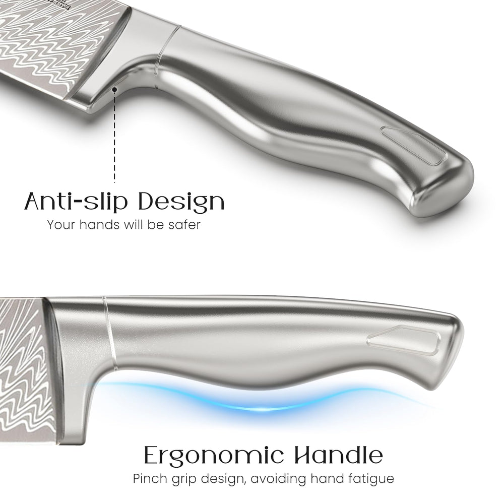Astercook échelle taille comparaison montrant proportions des couteaux pour choisir utile