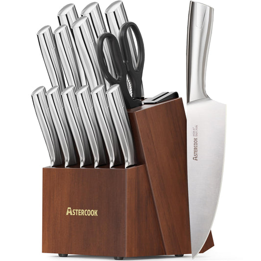 Astercook ensemble face avant avec bloc noyer pour rangement pratique