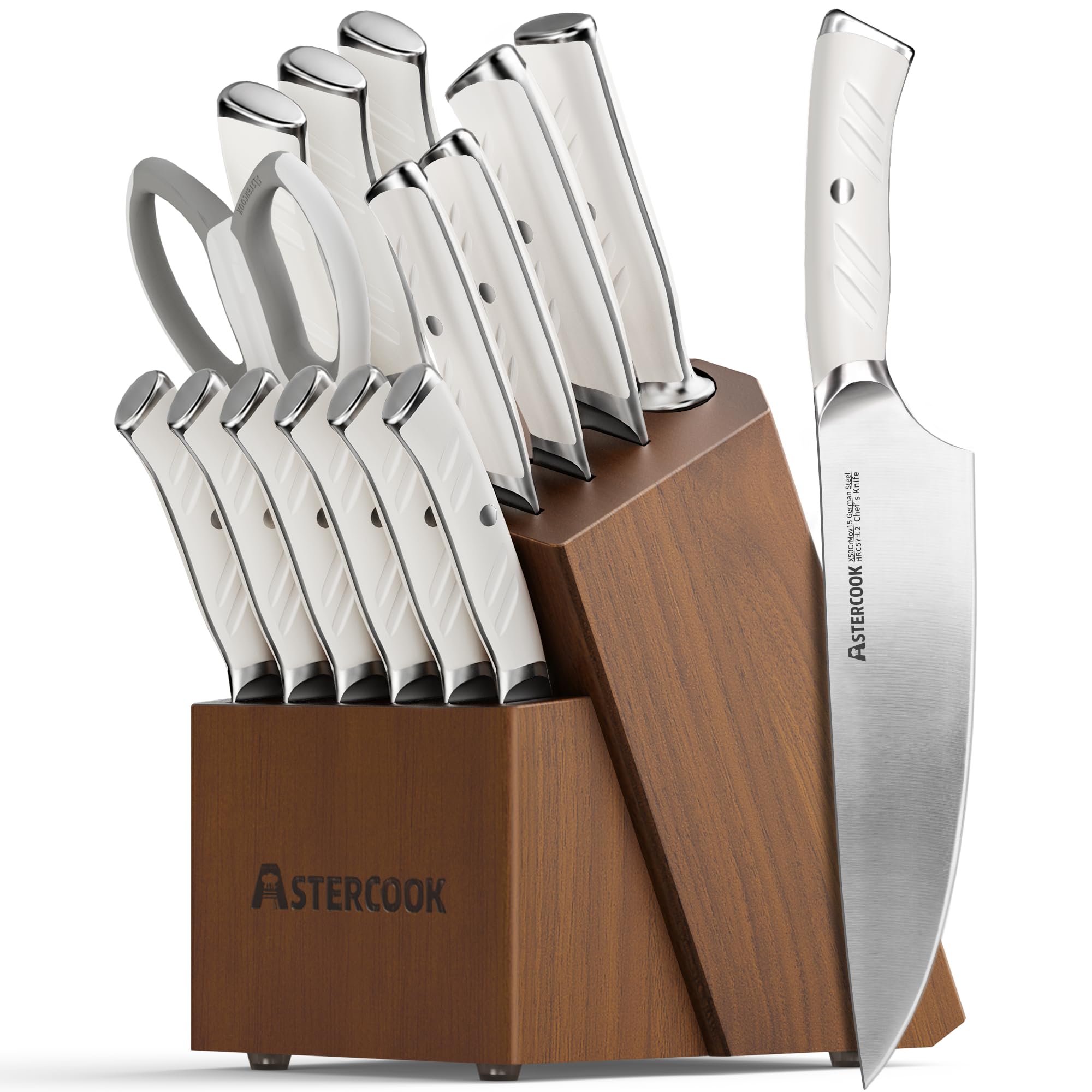 Astercook face avant du coffret montrant couteaux et bloc pour organisation pratique