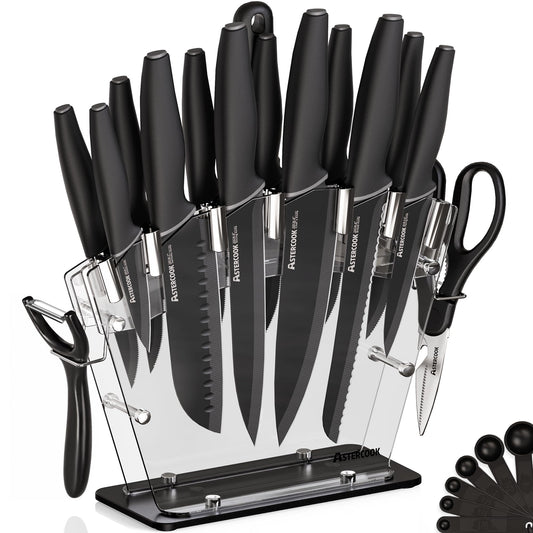 Astercook face avant du set avec bloc transparent montrant gain d'espace