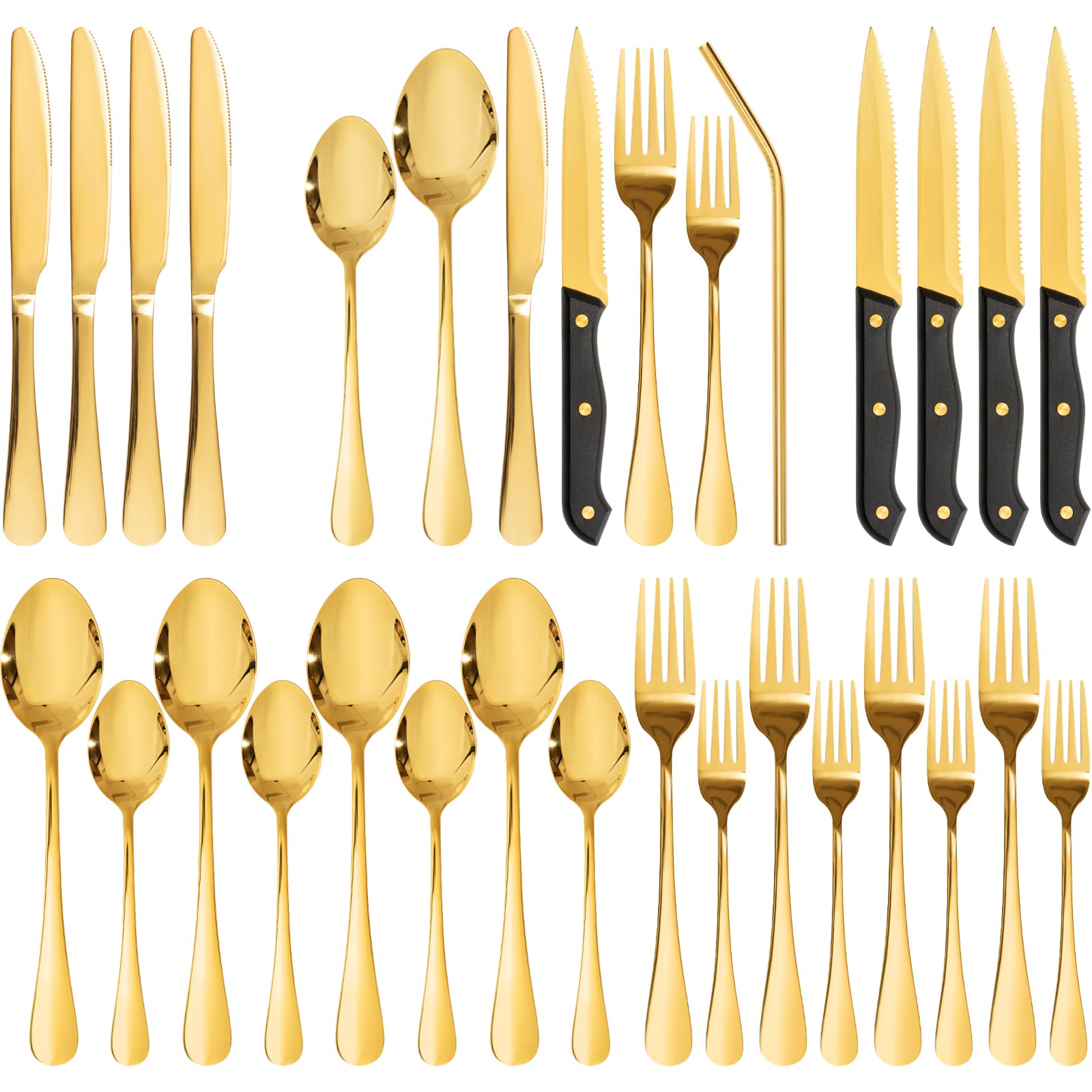 Astercook vue frontale du set complet montrant l'ensemble des 24 pièces, esthétique et cohérence
