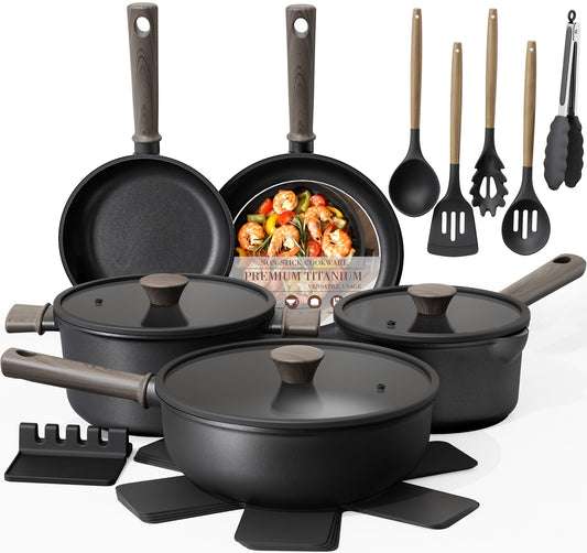 Astercook face du coffret montrant l'ensemble complet et finition noire bénéfice organisation