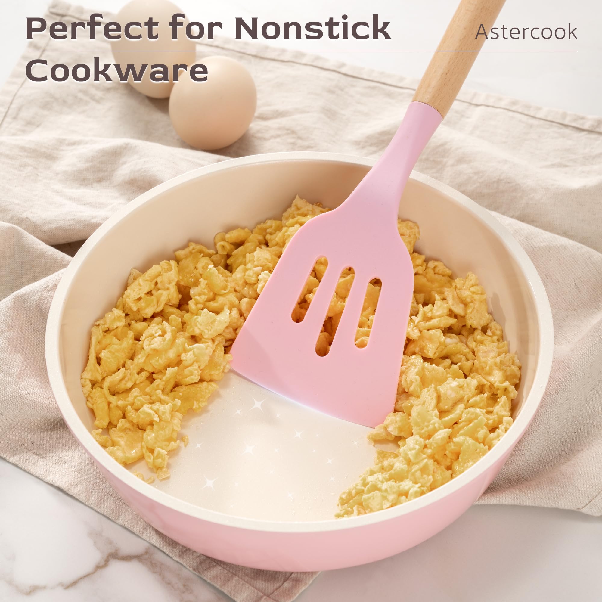 Astercook tête en silicone souple protégeant les revêtements antiadhésifs