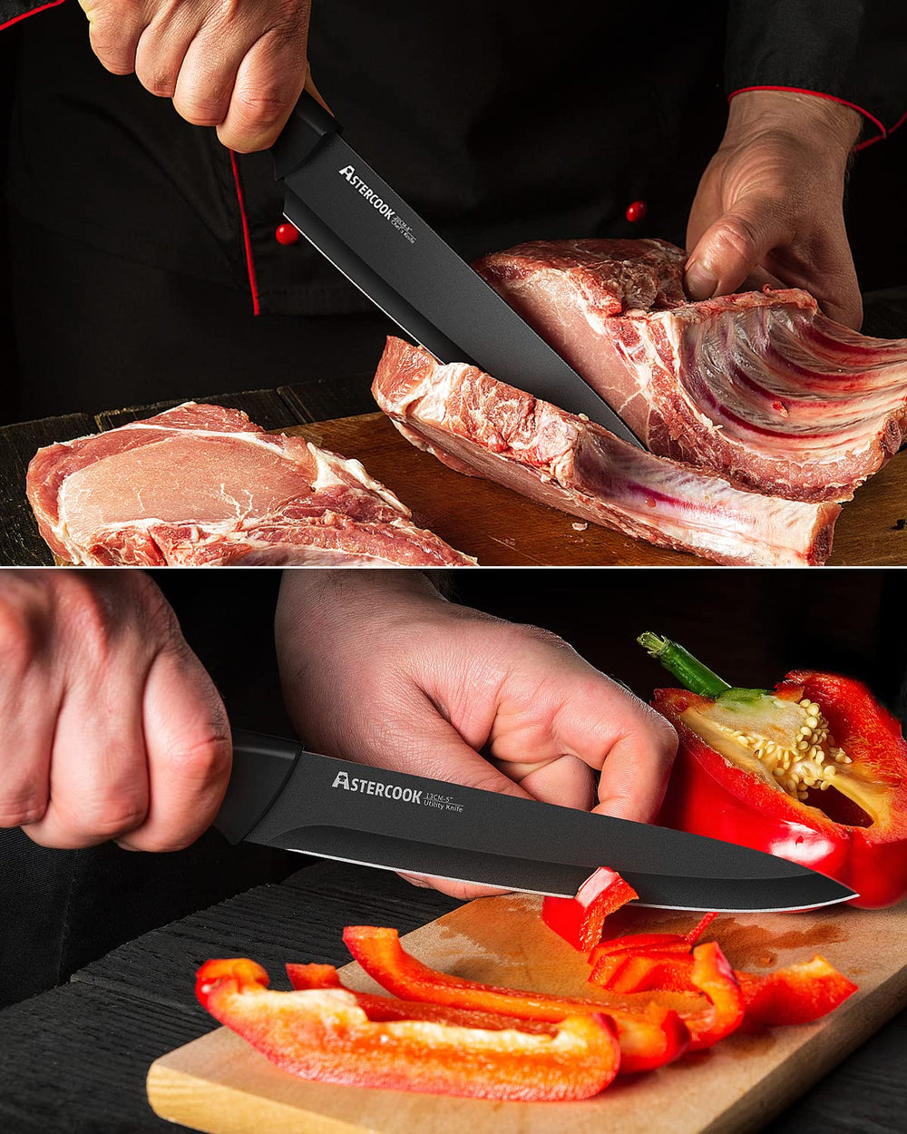Astercook manche ergonomique gros plan offrant confort et prise sûre