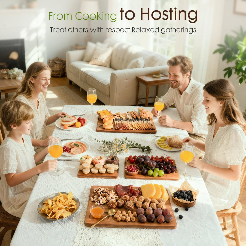 Astercook planche face lisse utilisée pour servir charcuterie et fromages