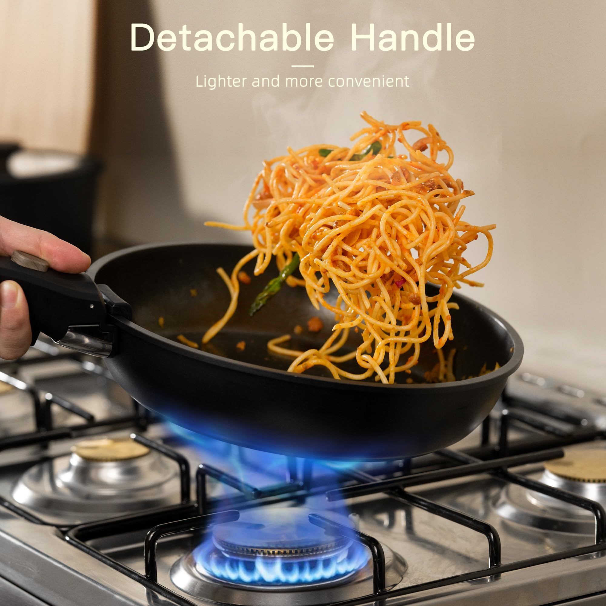 Astercook poêle en usage sur feu montrant répartition de chaleur