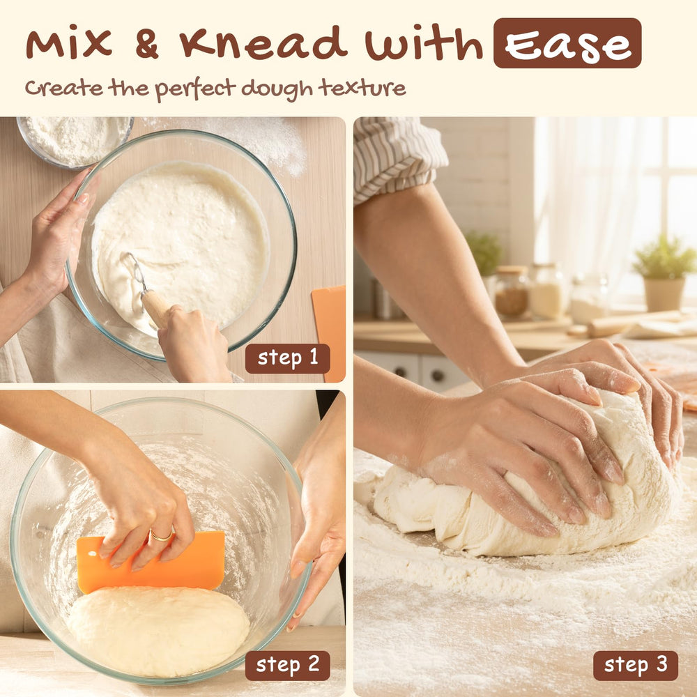 Astercook pot pour levain et fouet à pâte facilitant mélange homogène