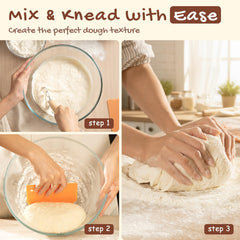 Astercook pot pour levain et fouet à pâte facilitant mélange homogène