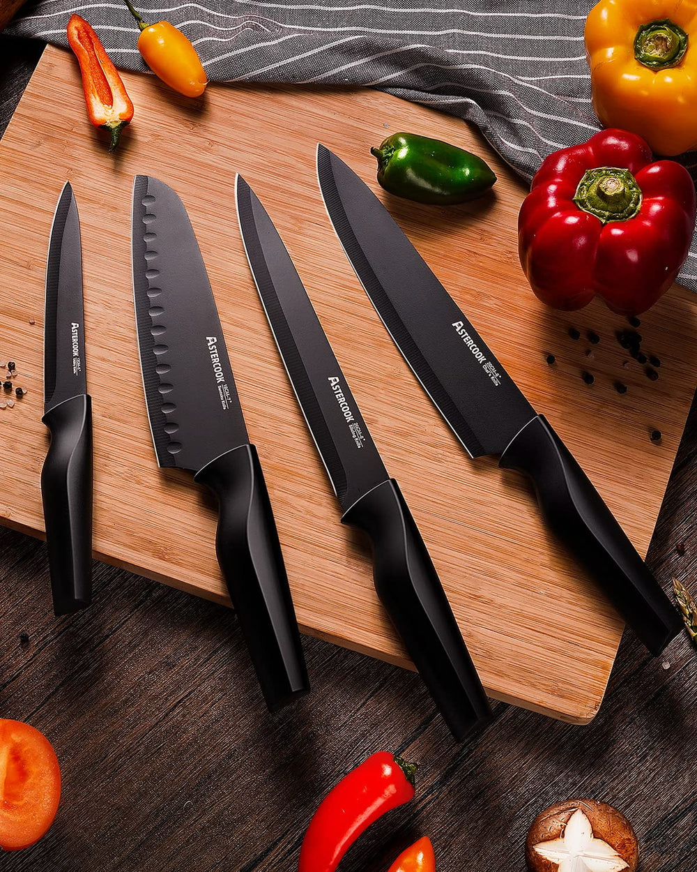 Astercook comparaison taille couteau main montrant proportions et maniabilité