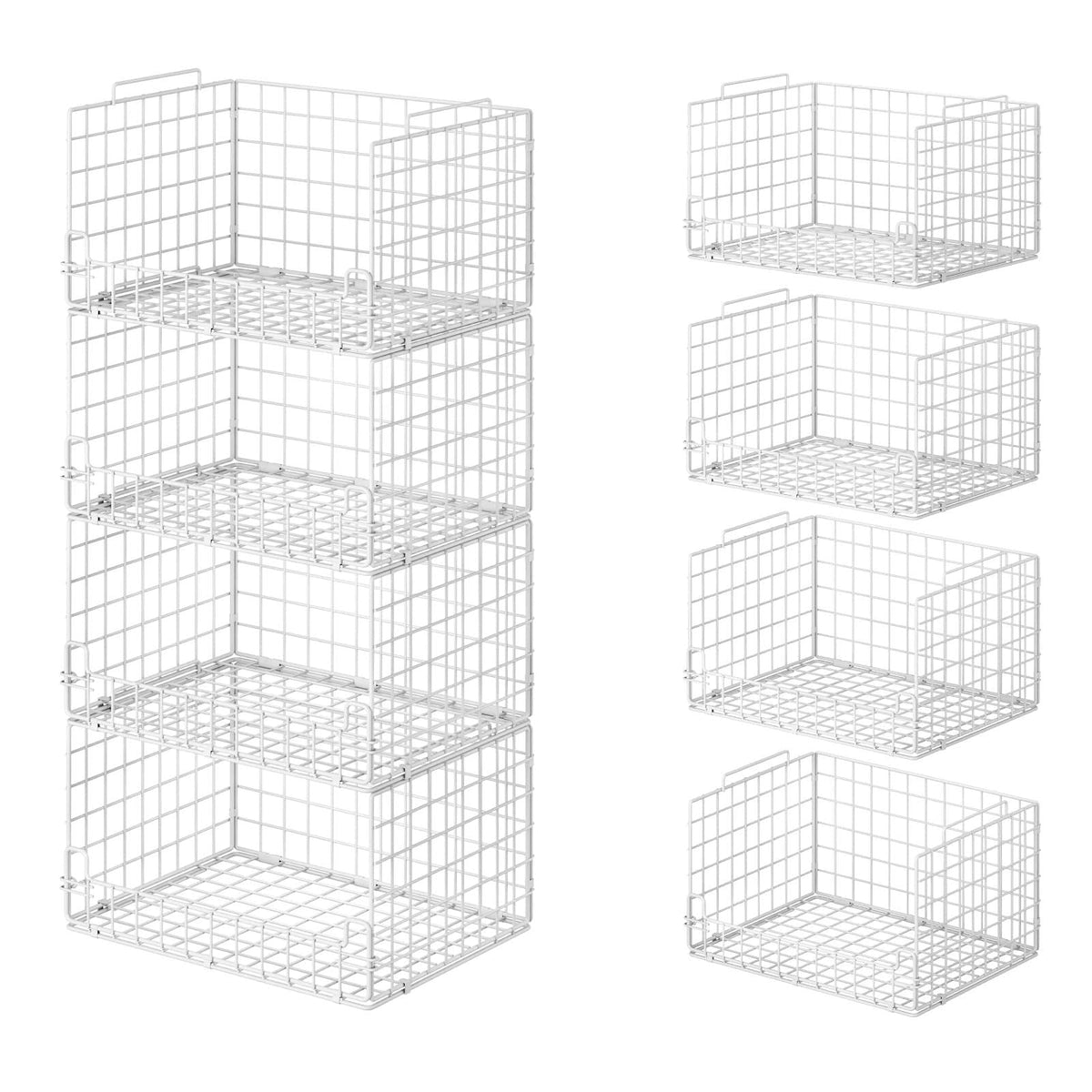 Astrorhine vue avant du panier empilé présente rangement vertical optimisé