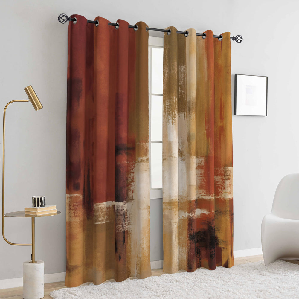 Asuexpect motif abstrait orange brûlé en gros plan, design décoratif contemporain