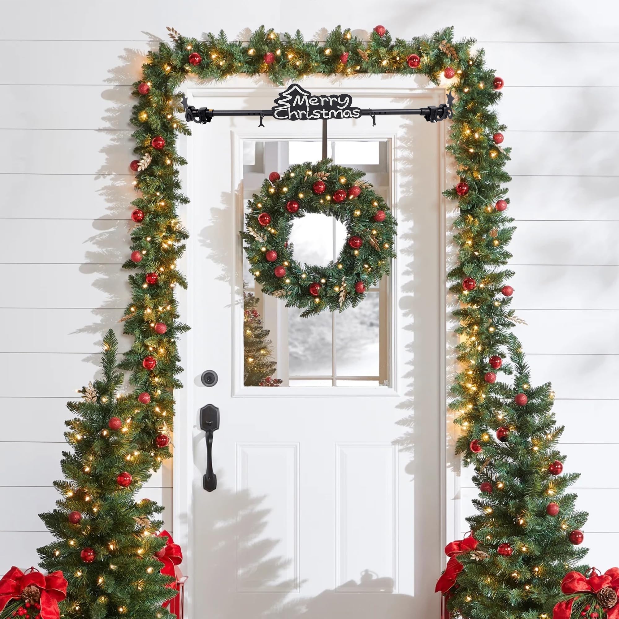 ATDAWN support portant une couronne de Noël lourde sans affaissement