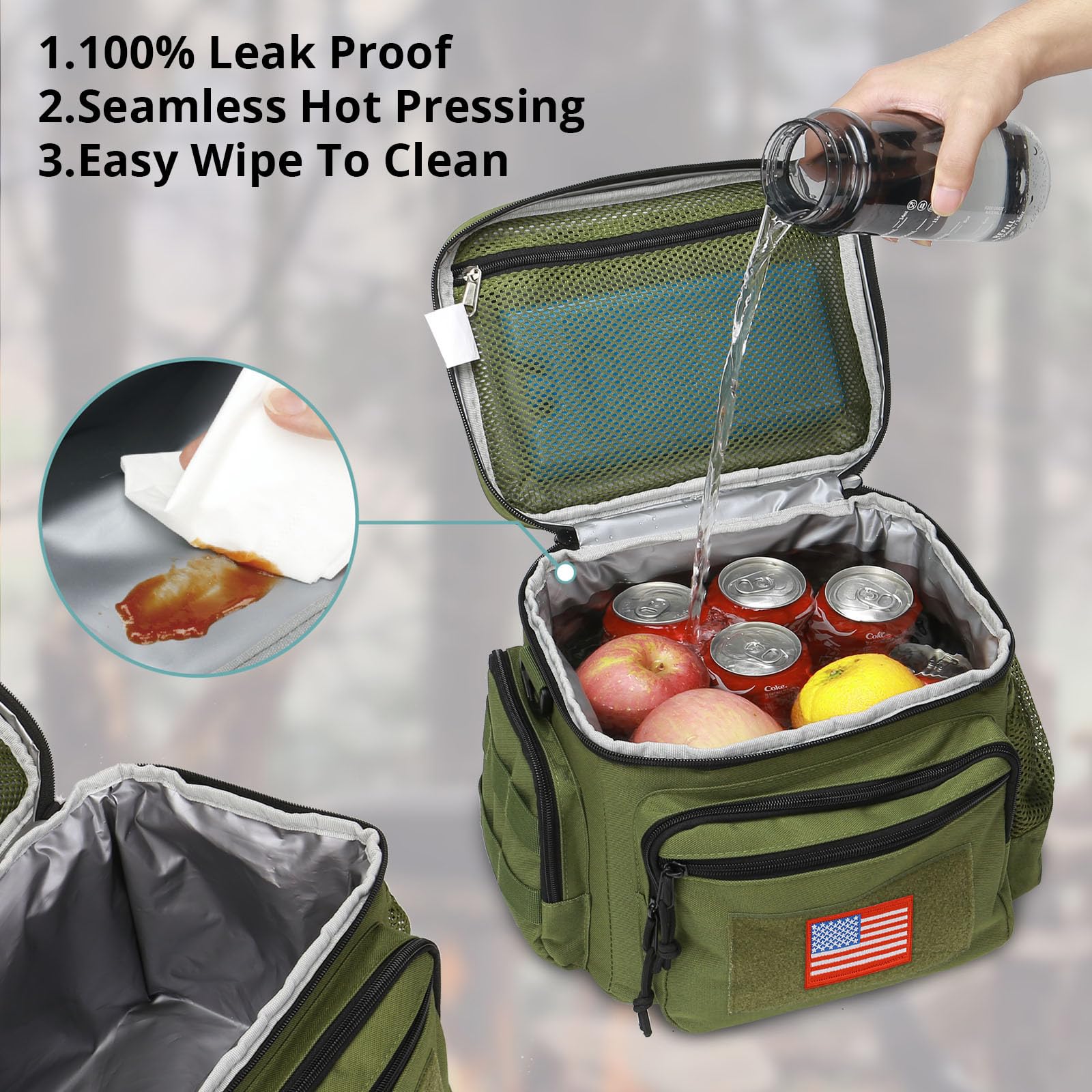 ATRIPACK à côté d'une bouteille pour illustrer capacité et échelle pratique