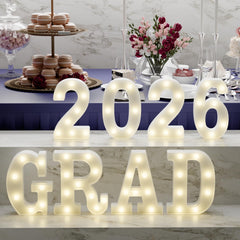 Atronor lettres GRAD 2026 frontales pour une décoration lumineuse