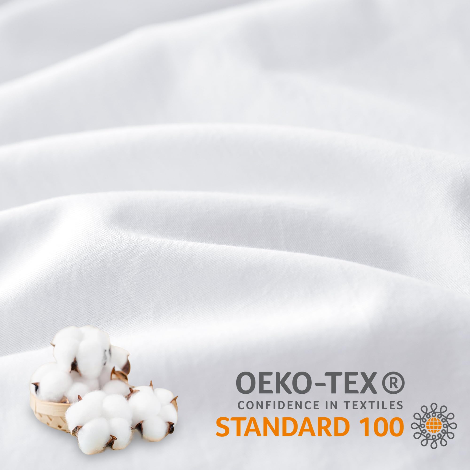 ATsense étiquette OEKO-TEX en gros plan, assurance d'un textile testé et sûr
