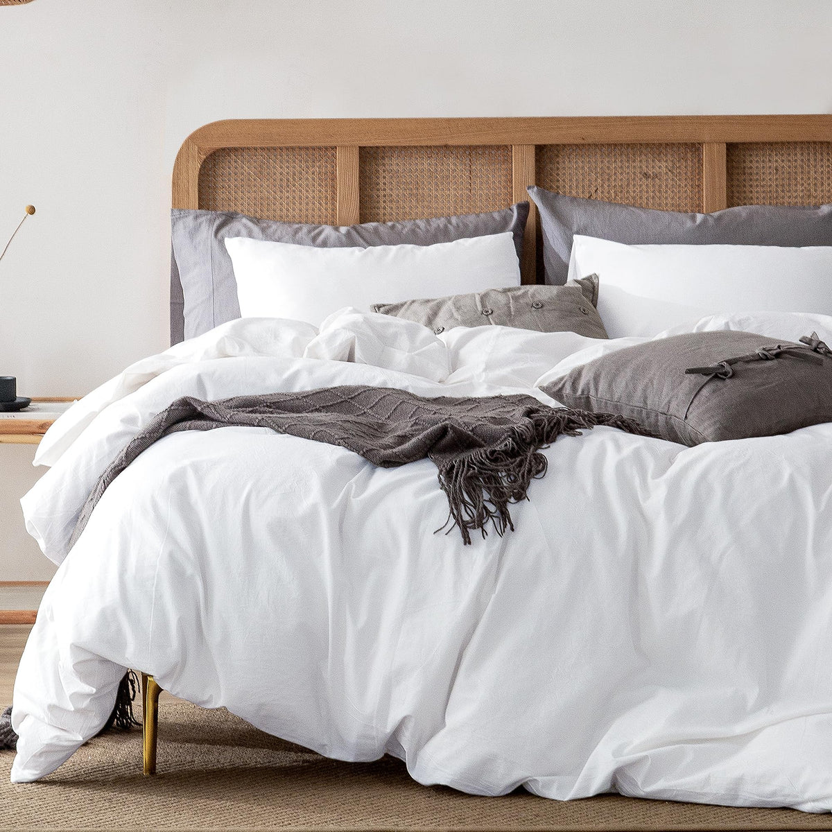 ATsense housse de couette vue avant, aspect propre et style apaisant