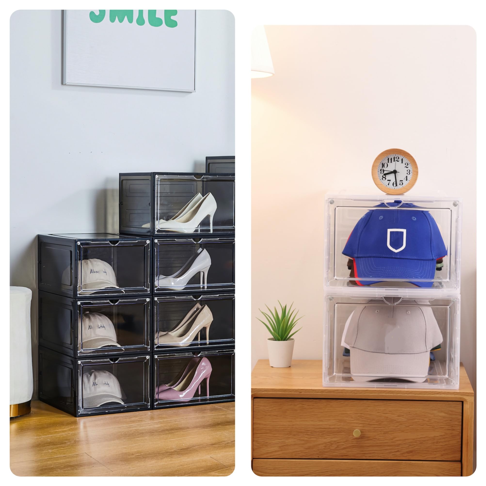Attelite boîtes intégrées dans décoration pour présentation soignée