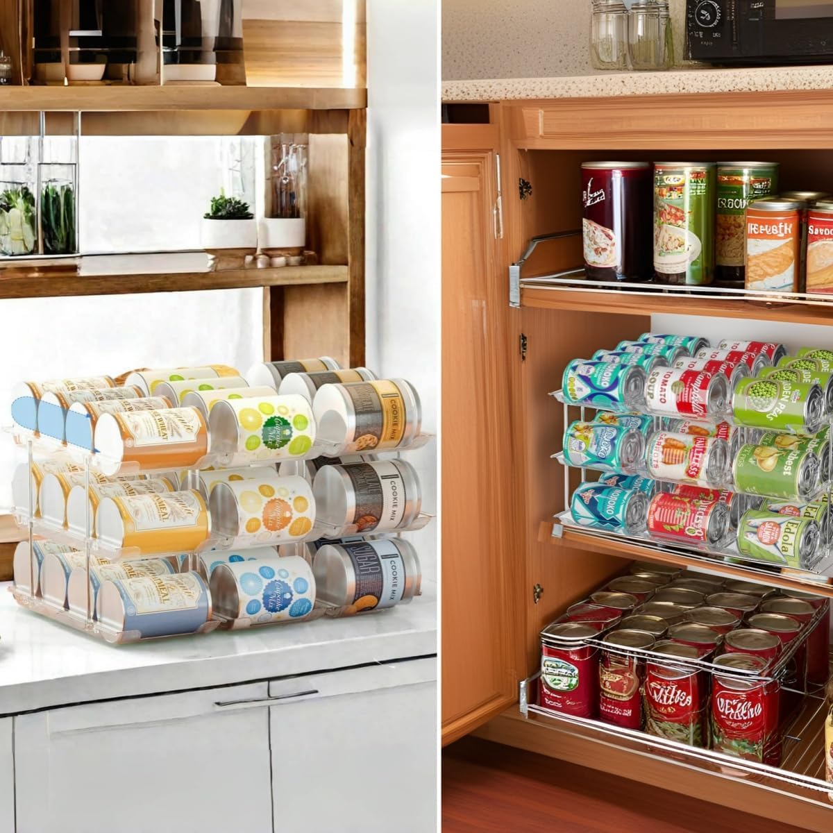 Attelite mise en scène garde-manger organisé montrant visibilité et ordre