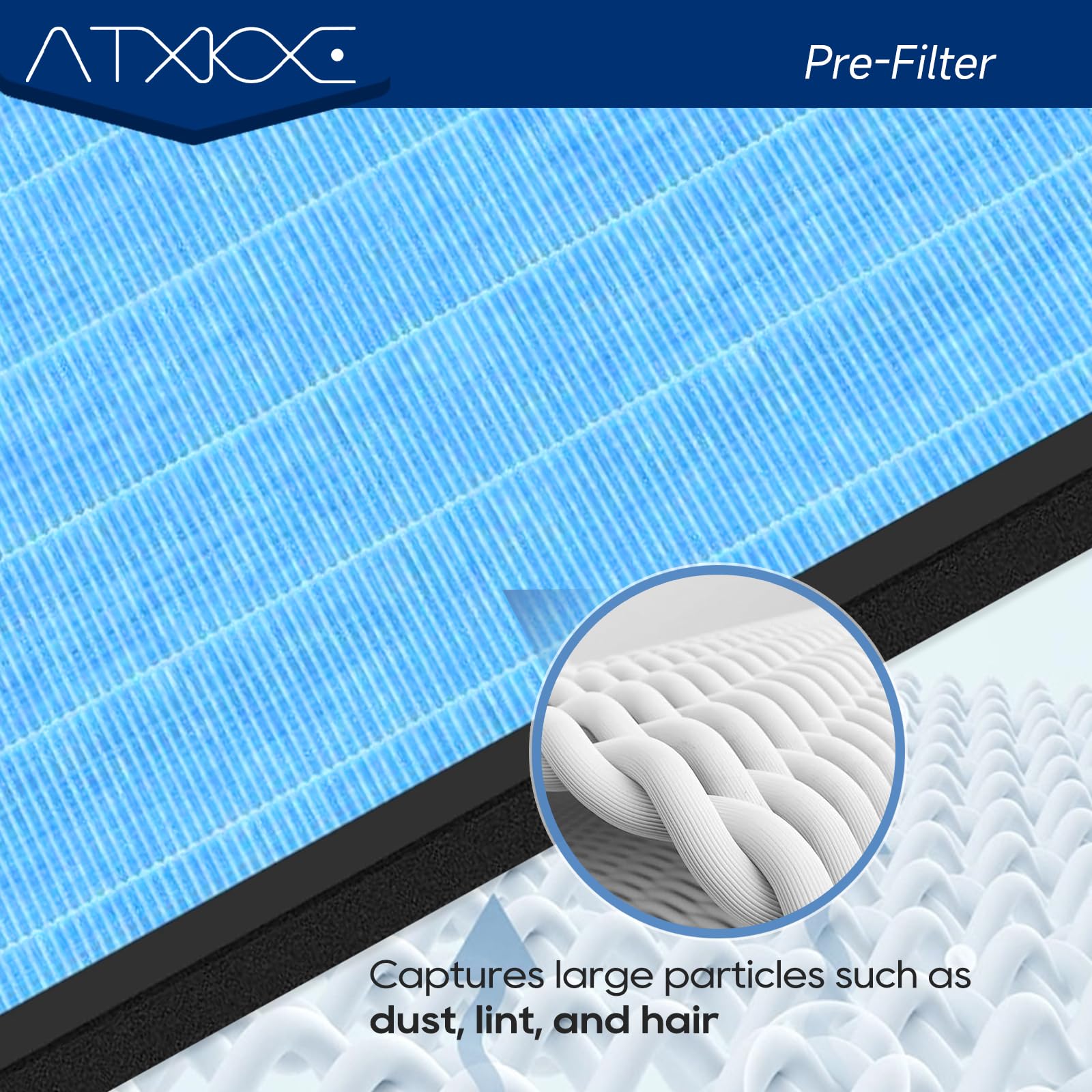 ATXKXE filtre utilisé près d'une cuisine pour réduire fumées et odeurs