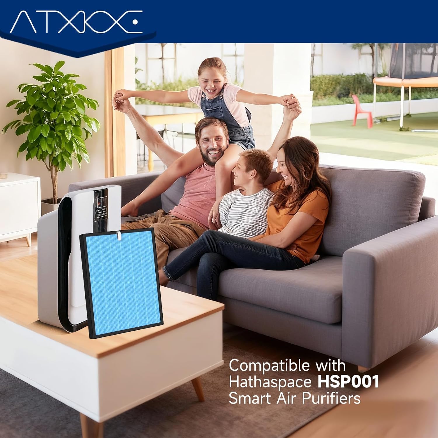 ATXKXE coupe du filtre montrant couches multiples pour meilleure filtration