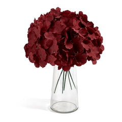 Auihiay bouquet en vase bordeaux apporte ambiance chaleureuse