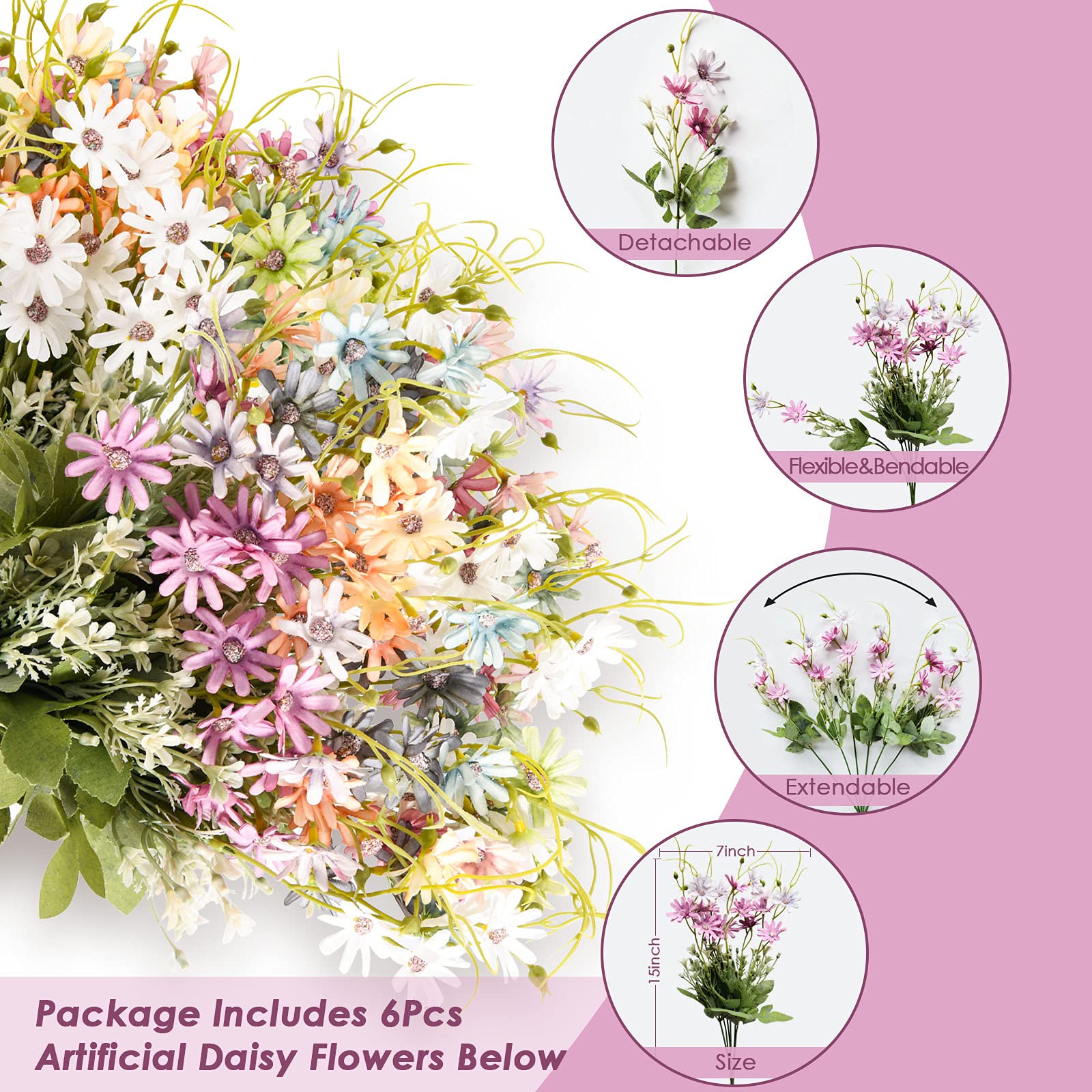 AUMVEYI ensemble variantes couleur pour combiner et créer bouquets