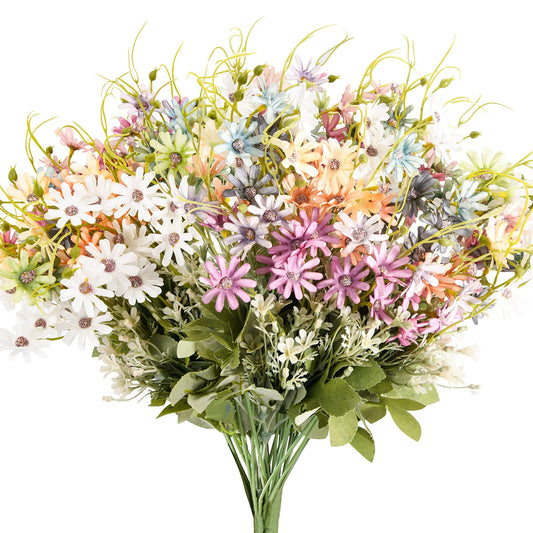 AUMVEYI paquet avant montrant six bouquets prêts à décorer, durable