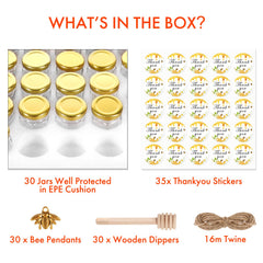 AuroTrends pendentif abeille et autocollants, personnalisation cadeau facilitée