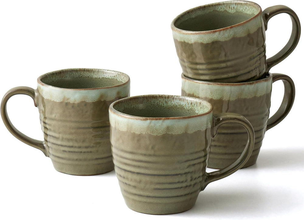 Ava Nord mug face avant montrant couleur verte et style artisanal utile