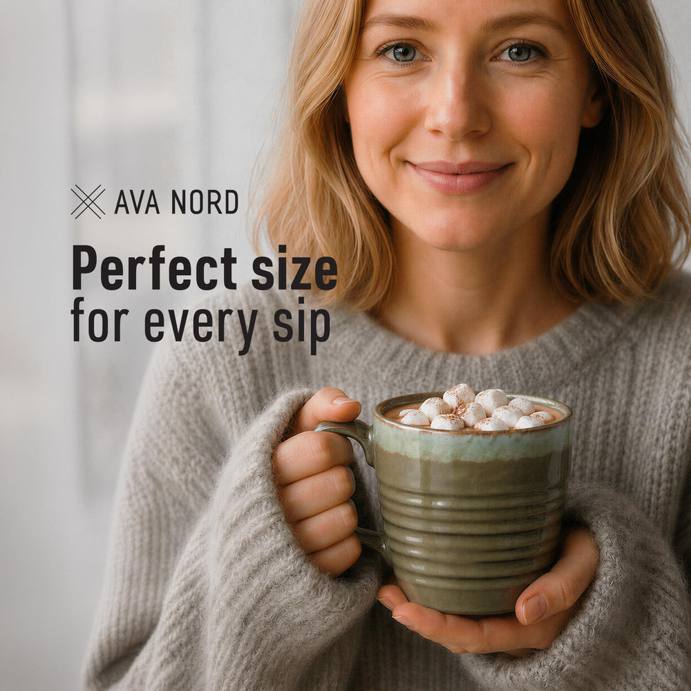 Ava Nord quatre mugs ensemble illustrant cohérence esthétique pratique