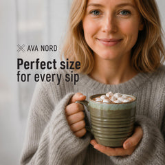 Ava Nord quatre mugs ensemble illustrant cohérence esthétique pratique