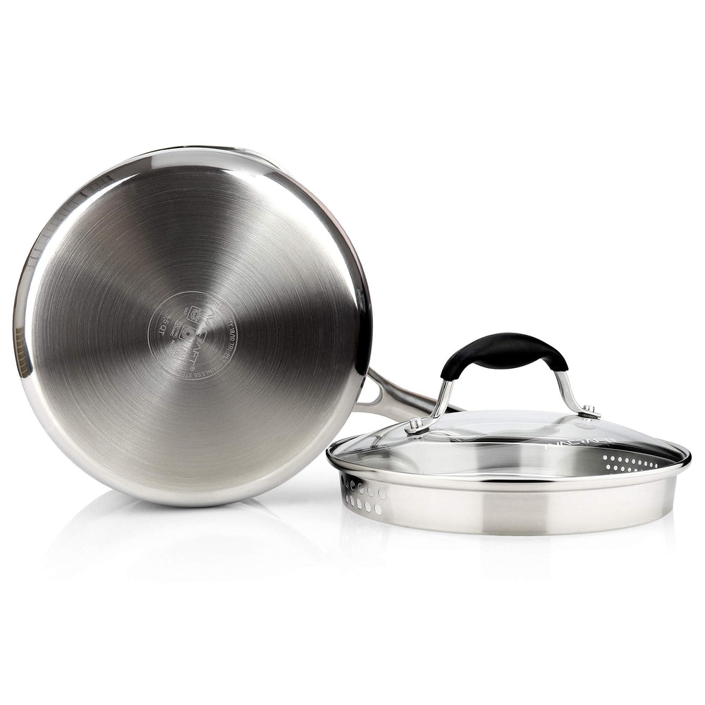AVACRAFT couvercle en verre passoire pour égouttage sans colander