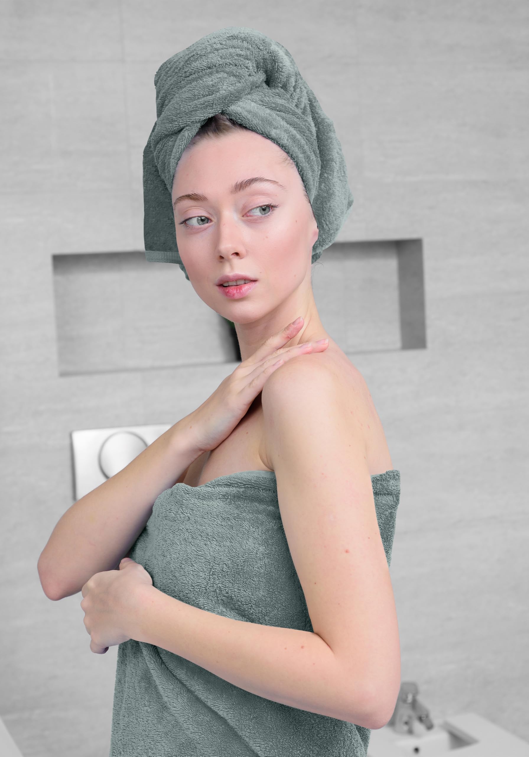 Avalon Towels détail des bords montrant finitions durables