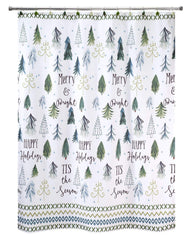 Avanti Linens rideau de douche Noël face motif sapins apporte ambiance festive
