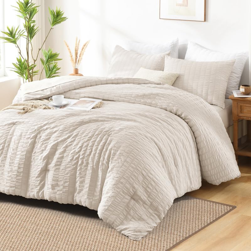 AveLom couette face avant montrant le seersucker et un style élégant