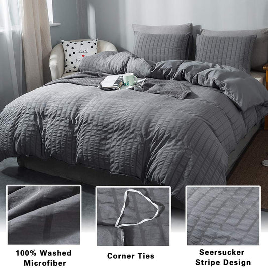 AveLom gros plan texture seersucker révélant douceur et aspect froissé décoratif