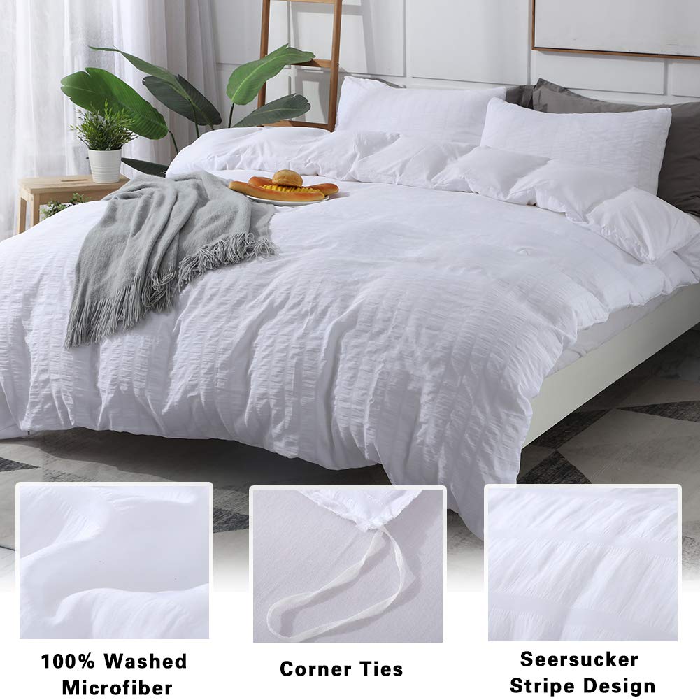 AveLom gros plan du tissu seersucker doux montrant confort et texture