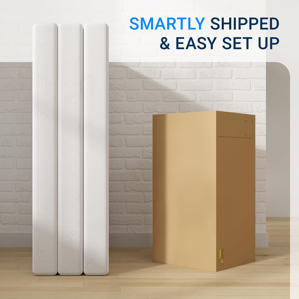 Avenco matelas taille comparative avec règle illustrant dimensions