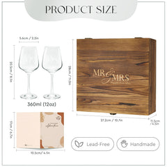 Détail dorure AW BRIDAL sur verre Mr & Mrs, finition élégante et durable
