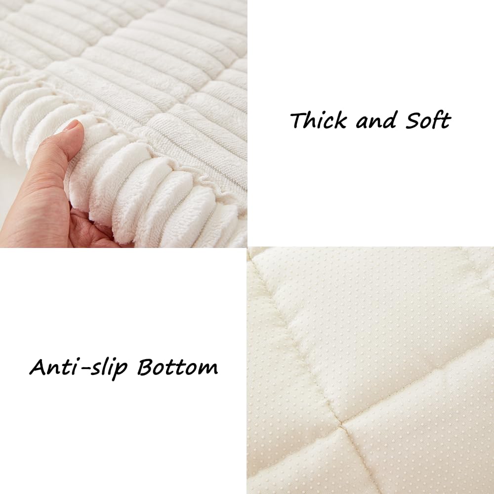 Awjcsv étiquette et matière montrant tissu dense lavable et couleurs durables