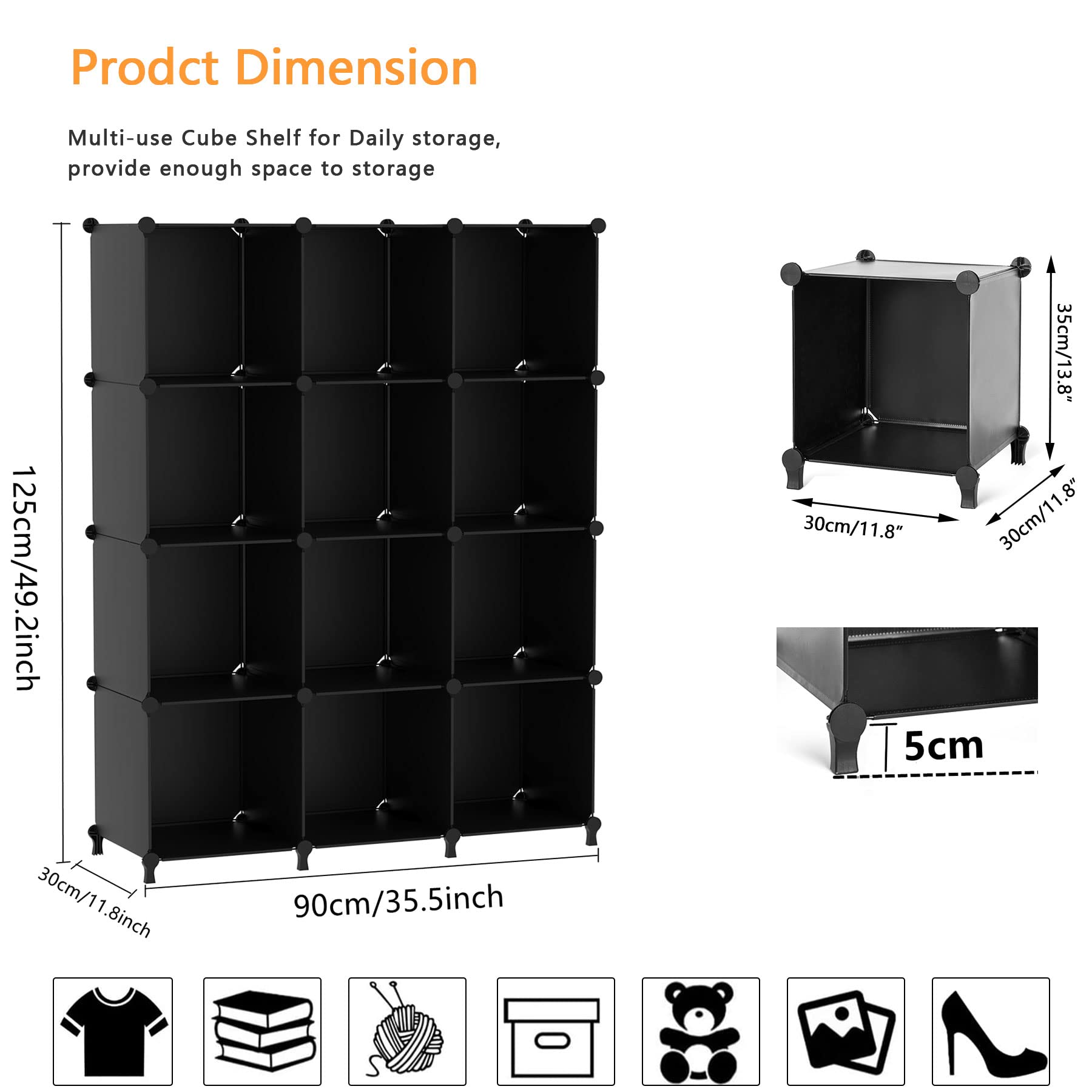 AWTATOS coin de chambre avec modules, gain d'espace modulable