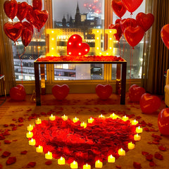Enseigne lumineuse « I LOVE YOU » Axcoix prête à suspendre ou poser pour message romantique