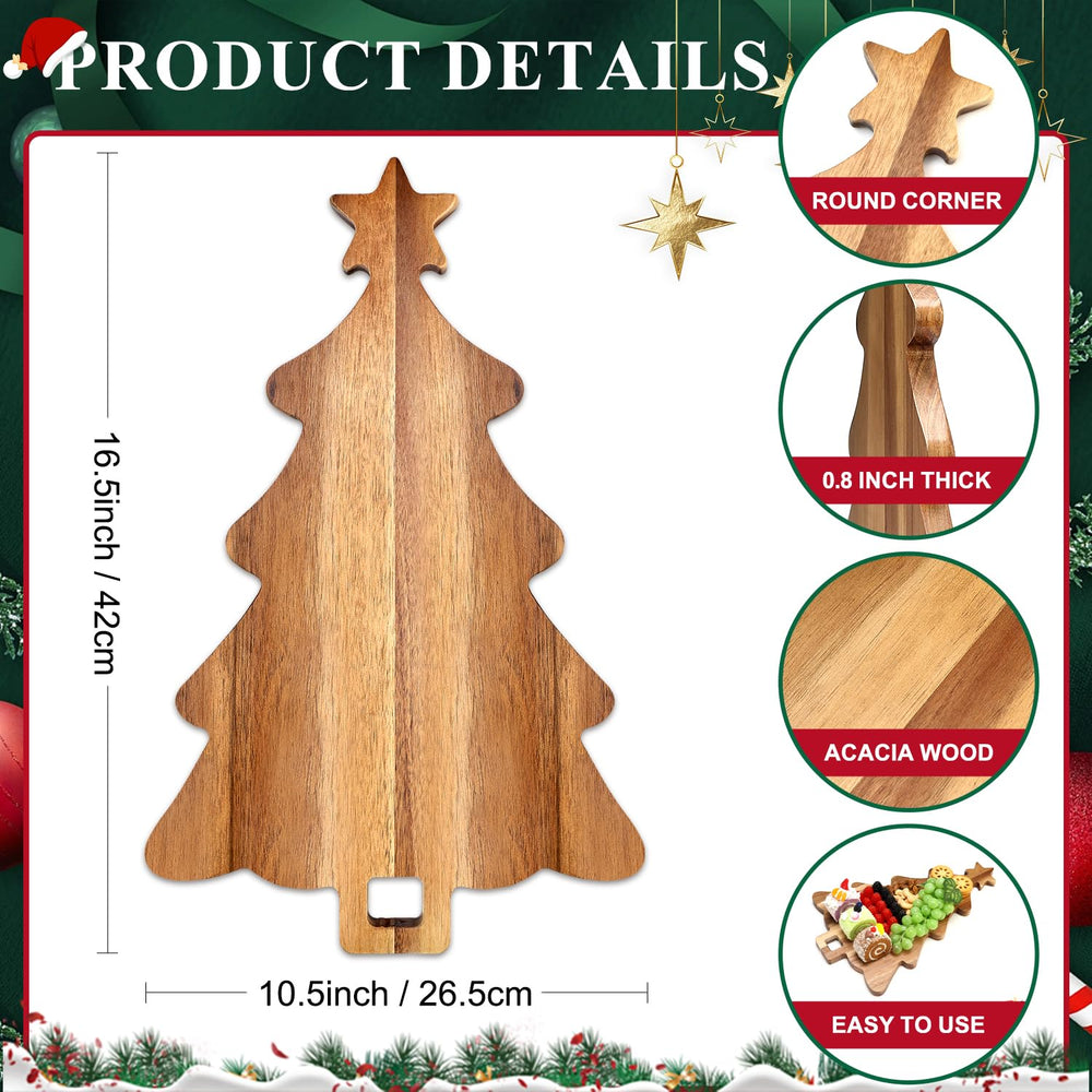 Ayiaren planche décorée au milieu d'une table de Noël chaleureuse