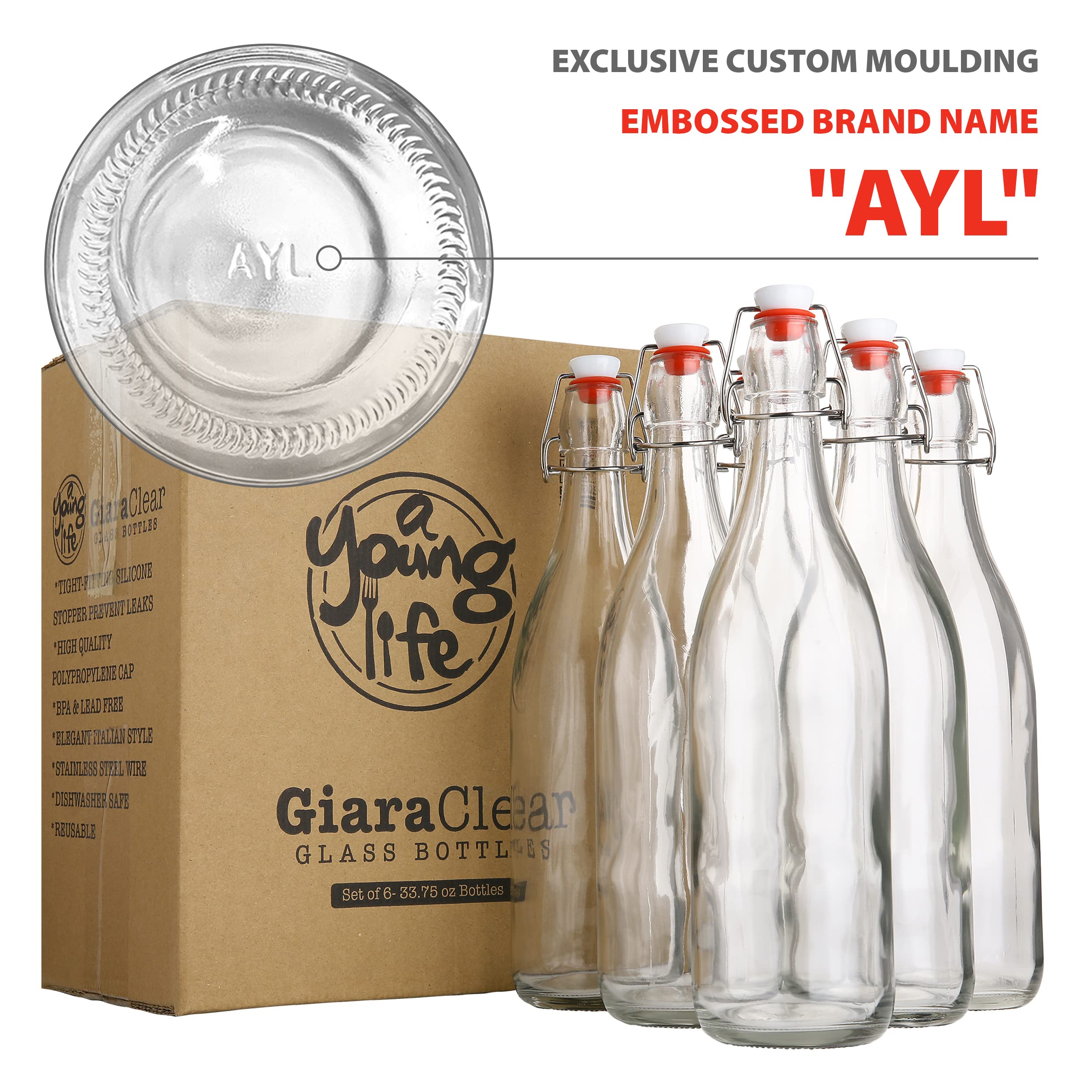 AYL bouteille contenant kombucha maison démontrant fermentation sécurisée