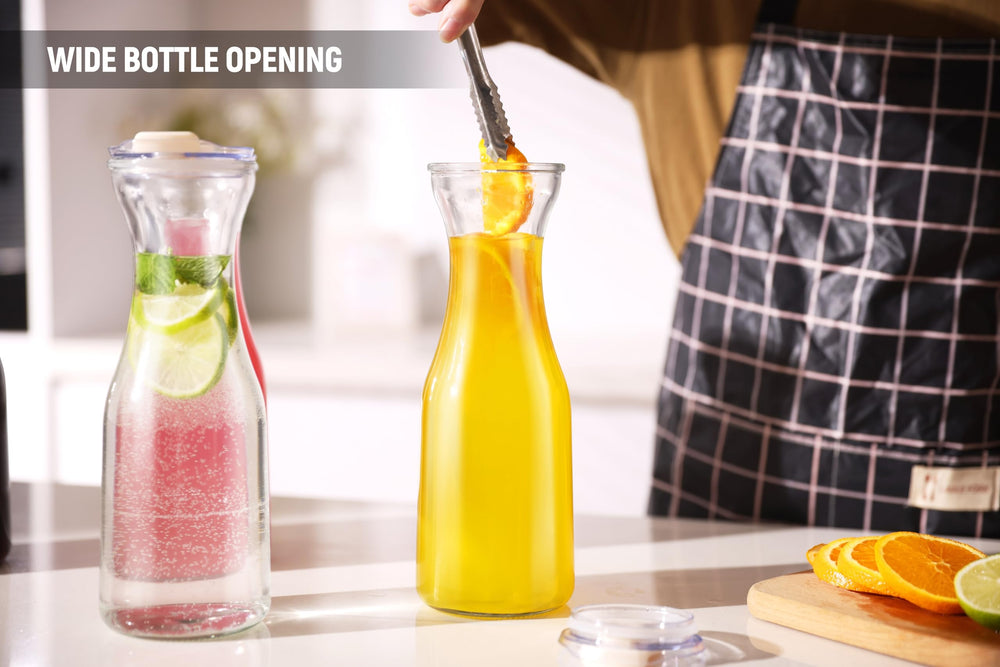 AYL lot de 4 carafes, présentation coordonnée pour événements et buffets