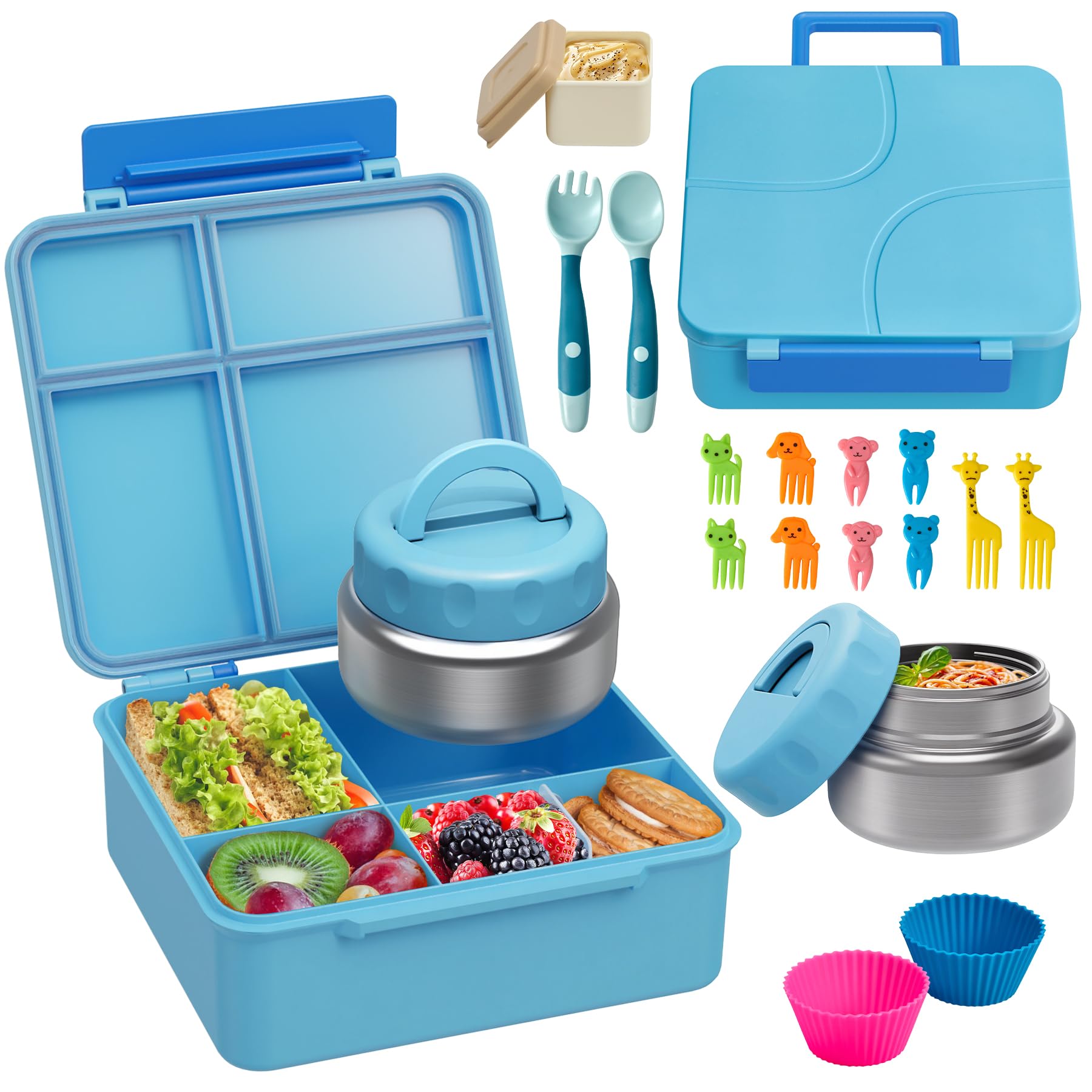 BABHAMNESS boîte bento vue avant montrant poignée et loquet étanche